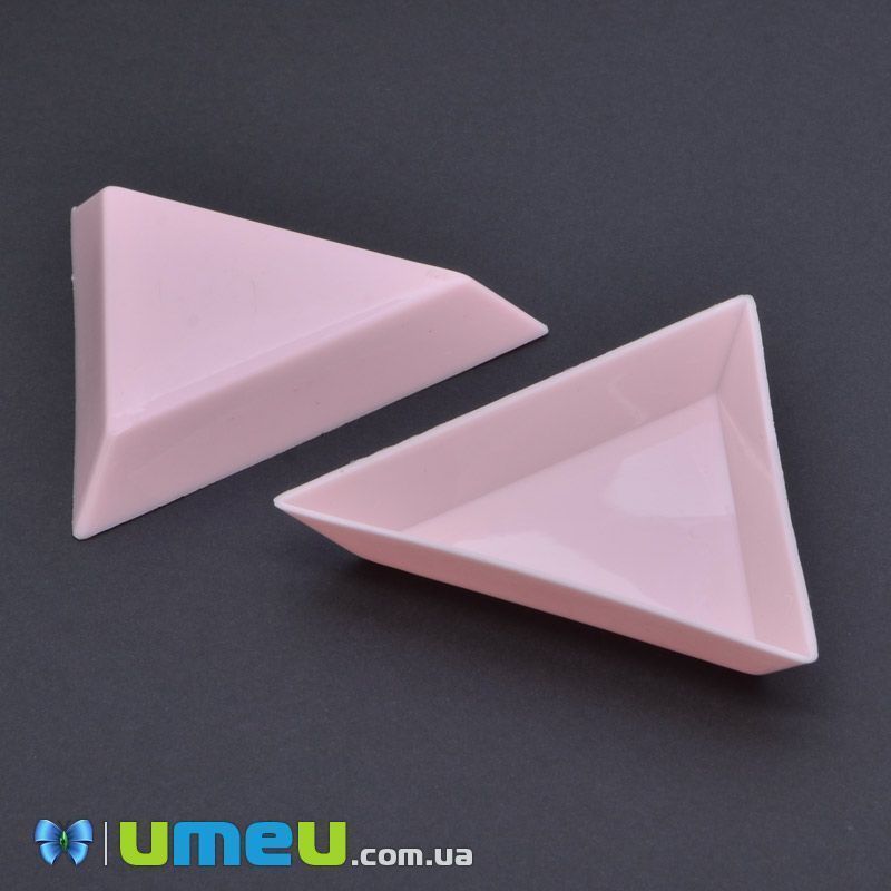 Лоточек треугольный, Розовый, 7,2х7,2х7,2 cм (INS-039751)