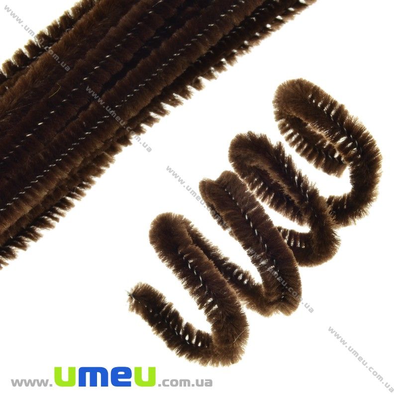 Синельная проволока, Коричневая темная, 30 см (DIF-029757)