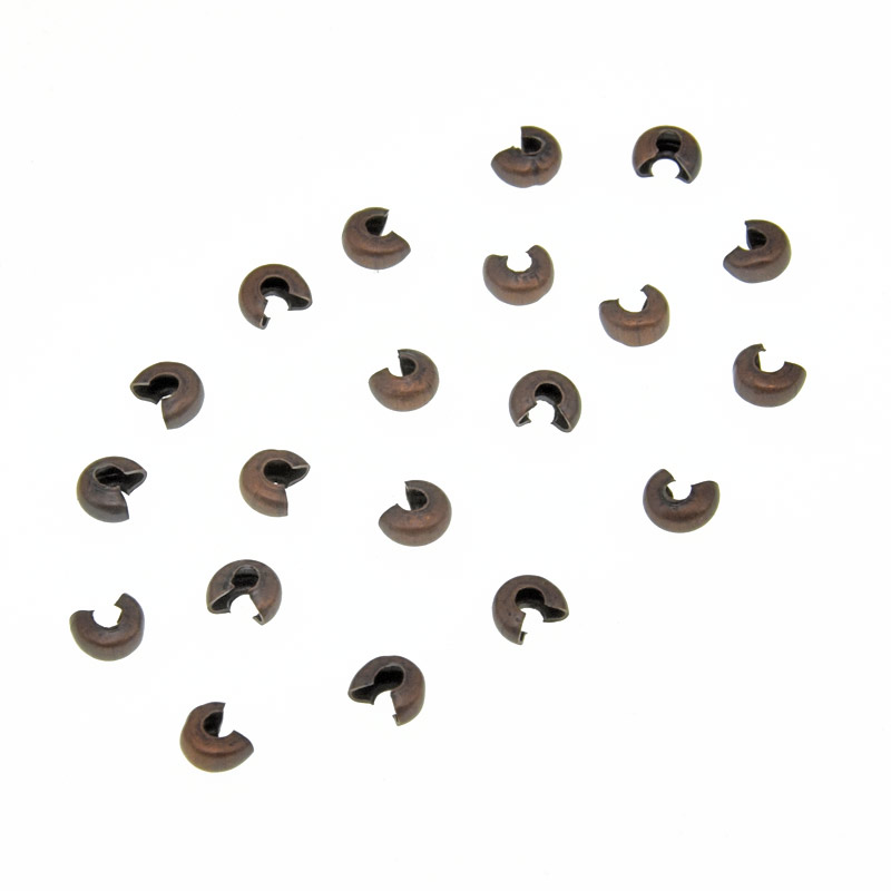 Бусины зажимные Кримп, 3 мм, Медь (BUS-012413)