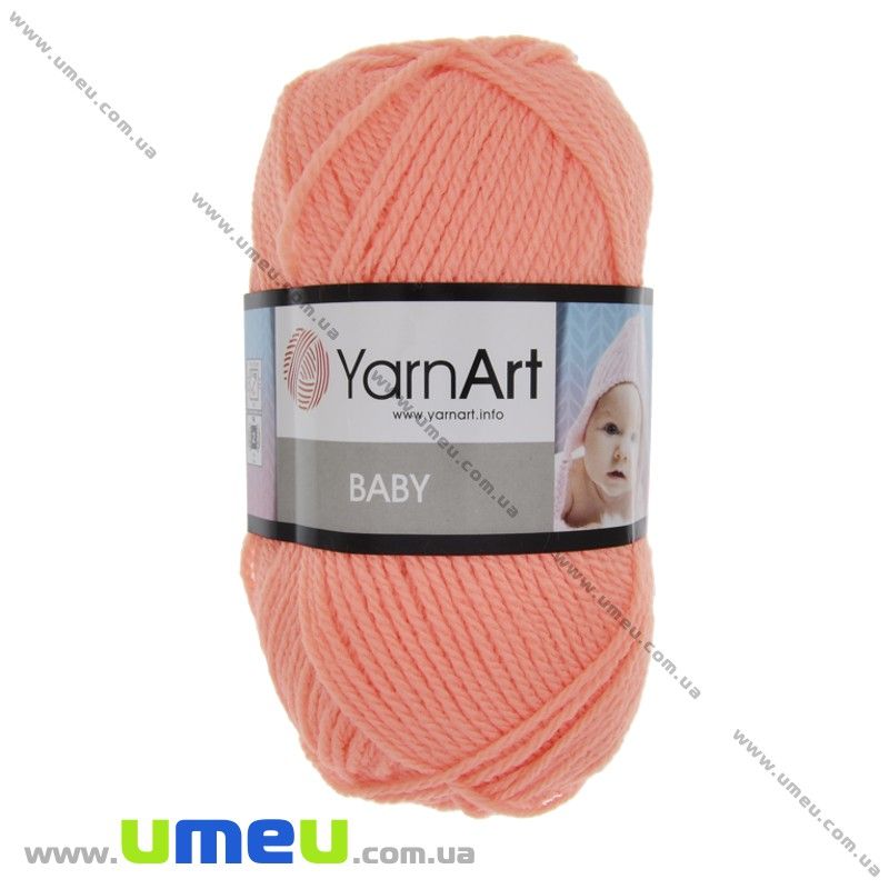 Пряжа YarnArt Baby 50 г, 150 м, Коралловая светлая 622 (YAR-025251)