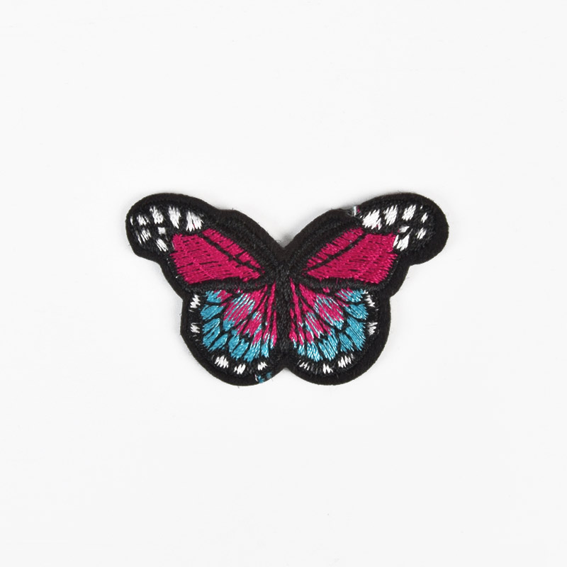 Термоаплікація Метелик, 5,5х3,5 см, Малиново-блакитний (APL-060108)
