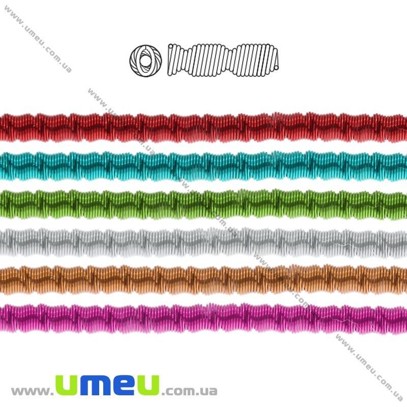 Канітель фігурна 2 мм, Помаранчева (KNT-028060)