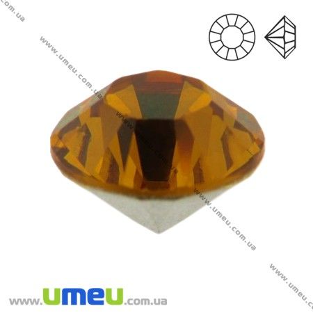 Стрази скляні конусні SS10 (2,8 мм), Коричневі (STR-018800)