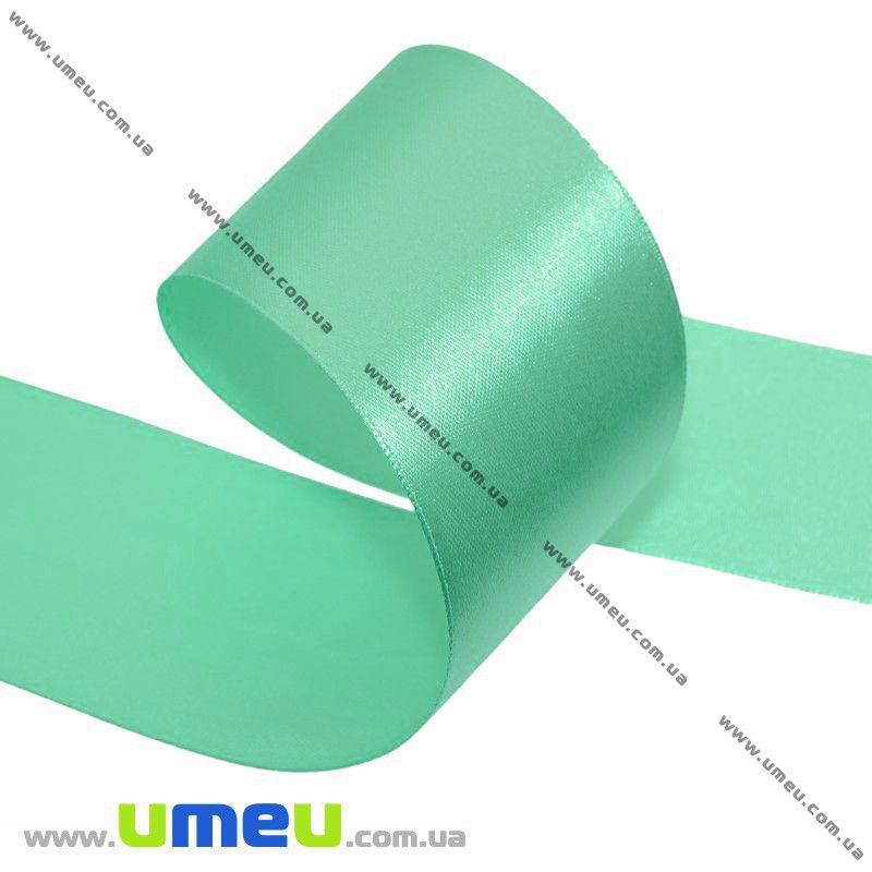 Атласна стрічка, 50 мм, Бірюзова (LEN-017067)