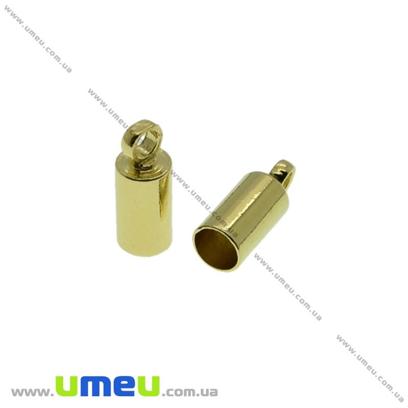 Колпачок металлический, 9х3,5 мм, Золото (OBN-022891)