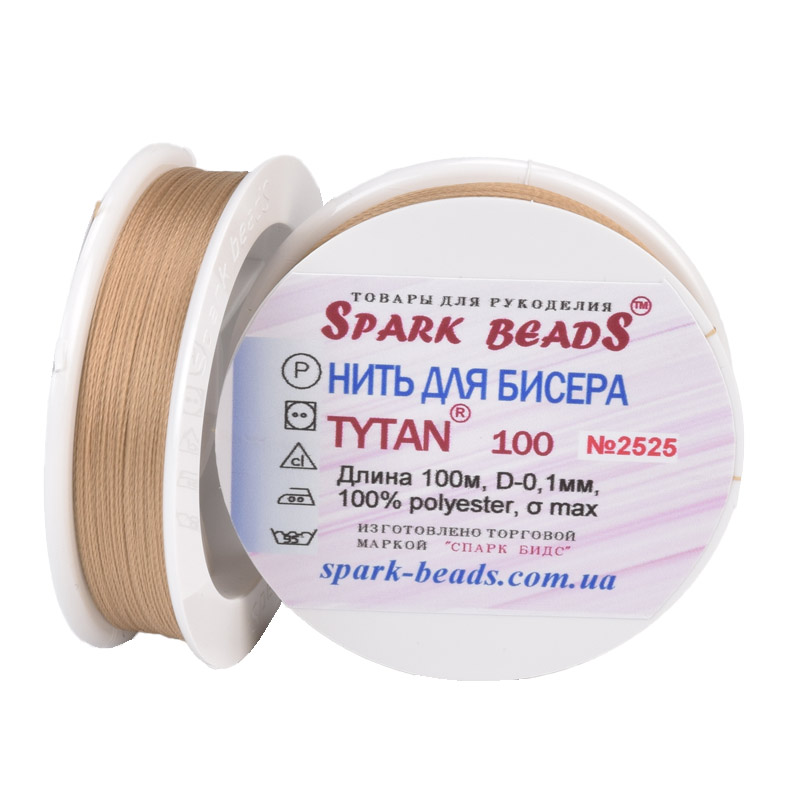 Нить для бисера Титан 100, Капучино №2525, 100 м (MUL-061363)