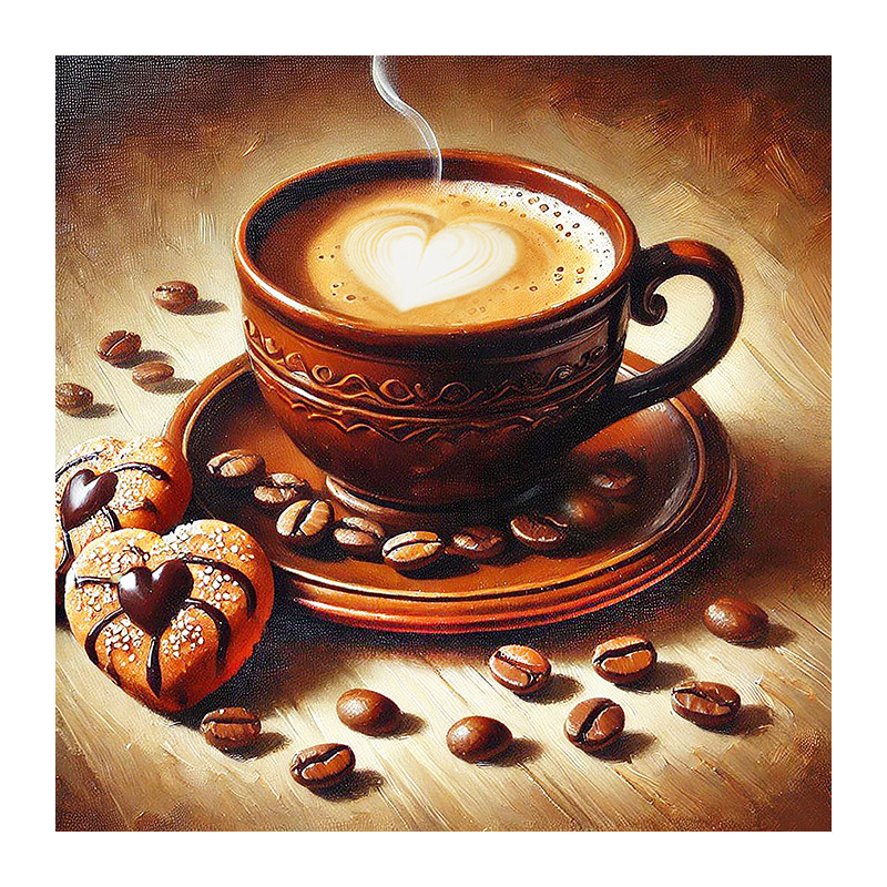 Набор алмазной живописи на подрамнике 30х30 см, Смак любви (SXM-061155)