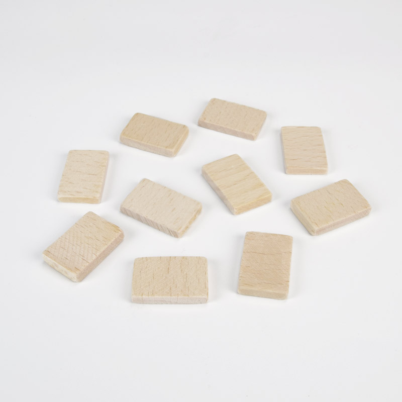 Пластинки деревянные, 25х15 мм, Прямоугольные, Бук (BUS-058366)