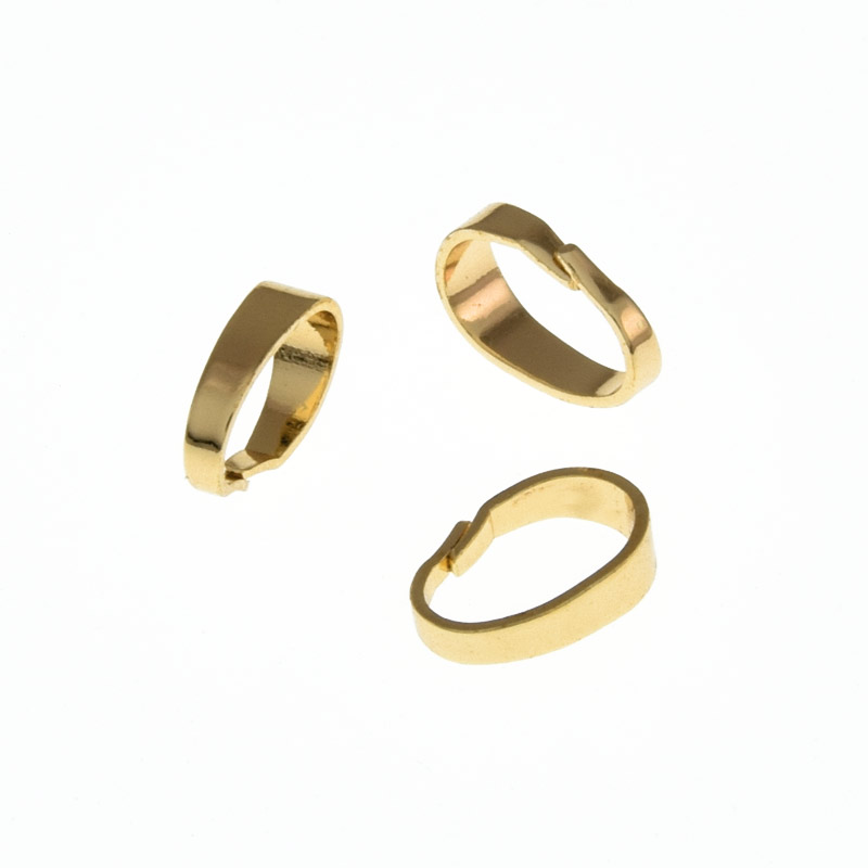 Тримачі для кулона, 7х2 мм, Латунь з покриттям 14 kt (OSN-058521)