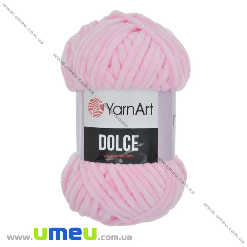 Пряжа YarnArt Dolce 100 г, 120 м, Розовая светлая 750 (YAR-034963)