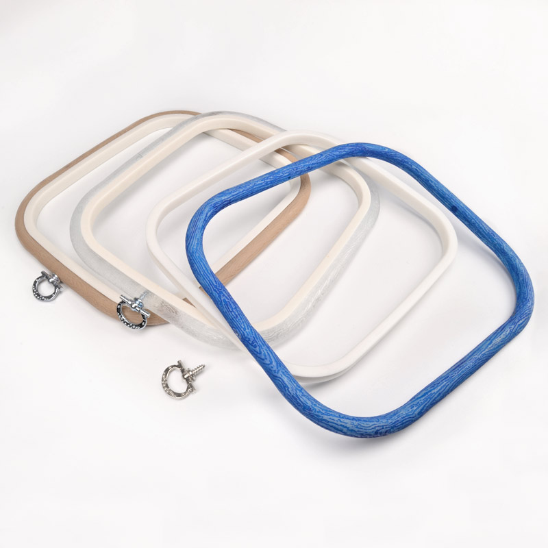 Пяльці-рамка NURGE прямокутні пластикові 18х20 см, Блакитні (MUL-053470)