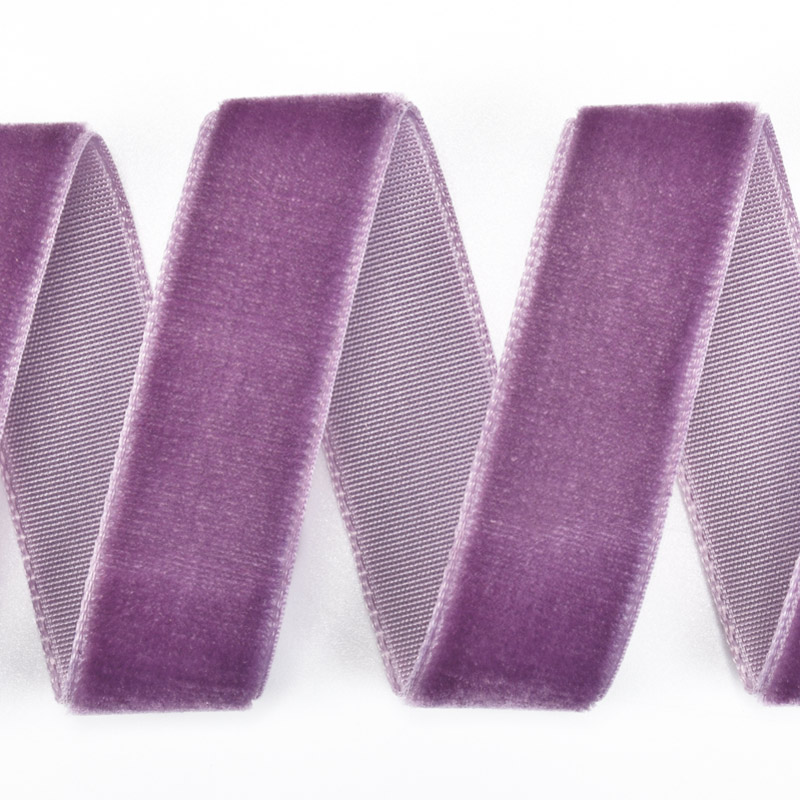 Лента бархатная, 15 мм, Сиреневая (LEN-060294)