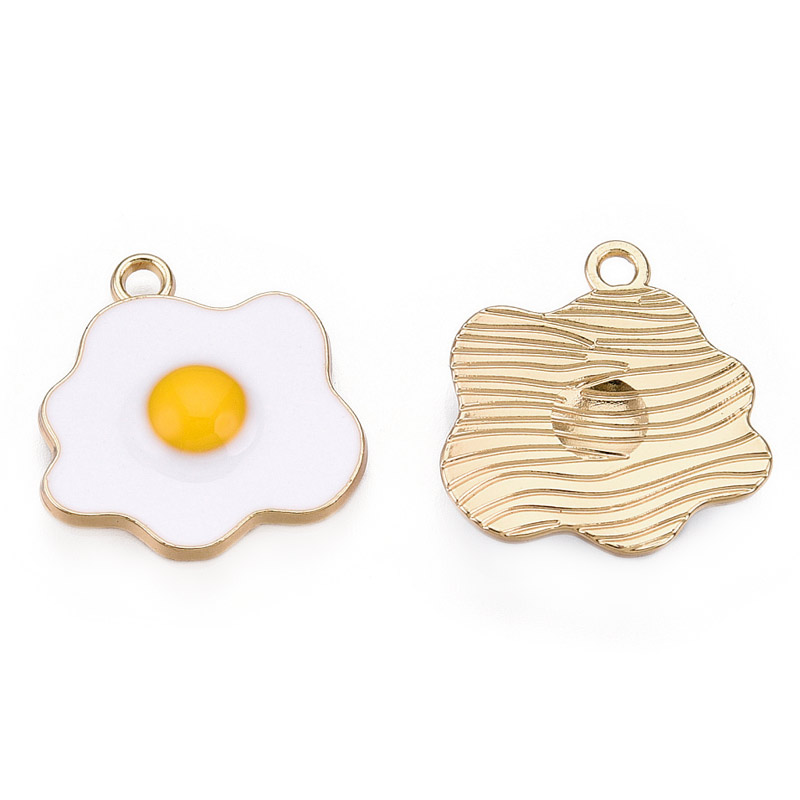 Подвеска метал. Яичница, 19,5х19 мм, Золото (POD-053652)