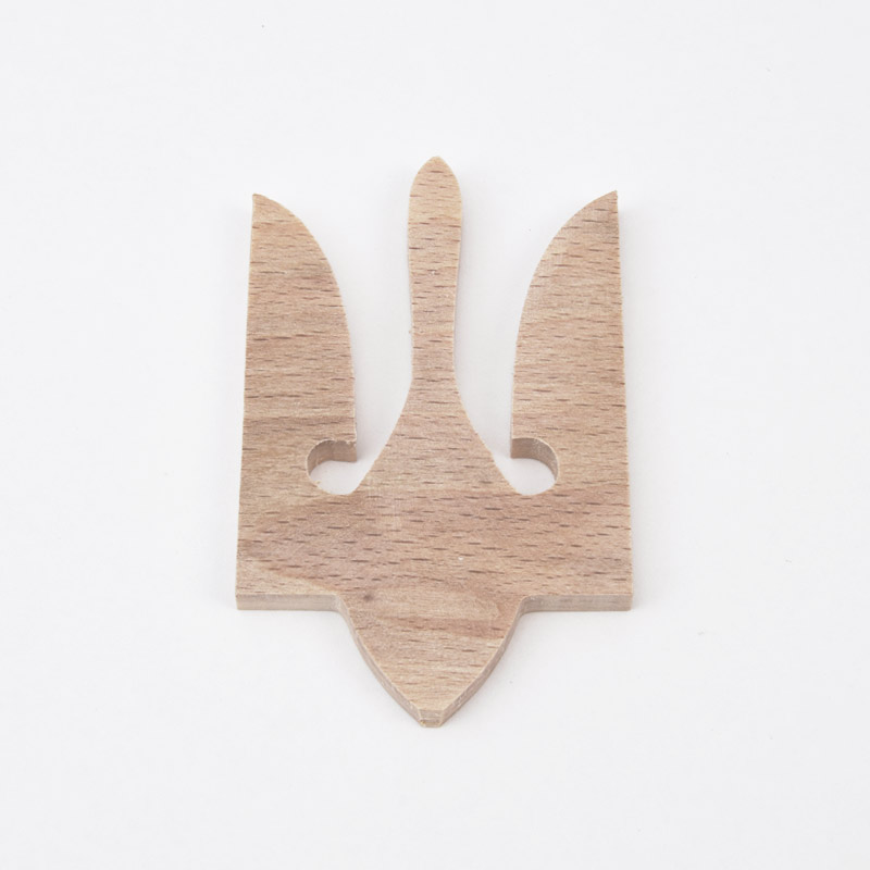 Заготовка деревянная Трезуб, 80х50 мм, Бук (DEC-058356)