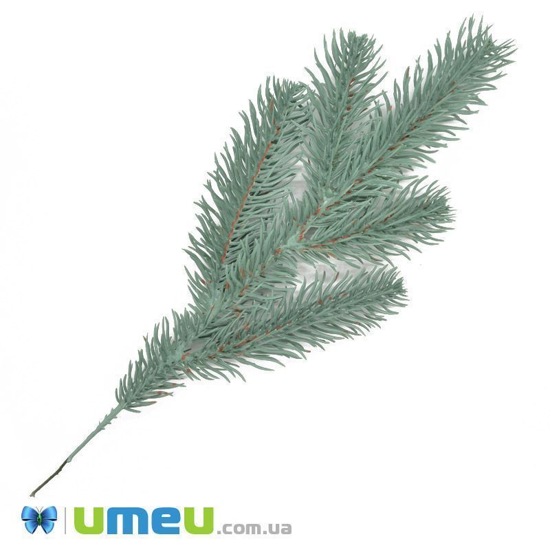 Ветка ели, Голубая, 24-25 см (DEC-039593)