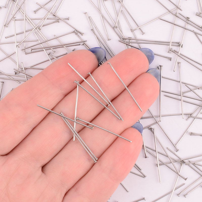 Гвоздики из нерж. стали, 25 мм, Темное серебро (STL-056244)