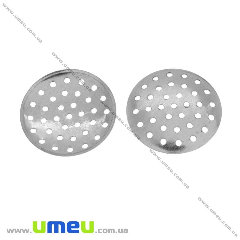 Заготовка Ситечко, 20 мм, Темное серебро (OSN-028405)