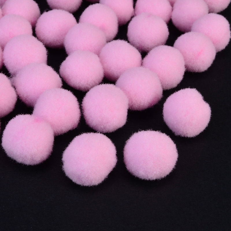 Помпони оксамитові 1,5 см, Рожеві (DIF-052571)