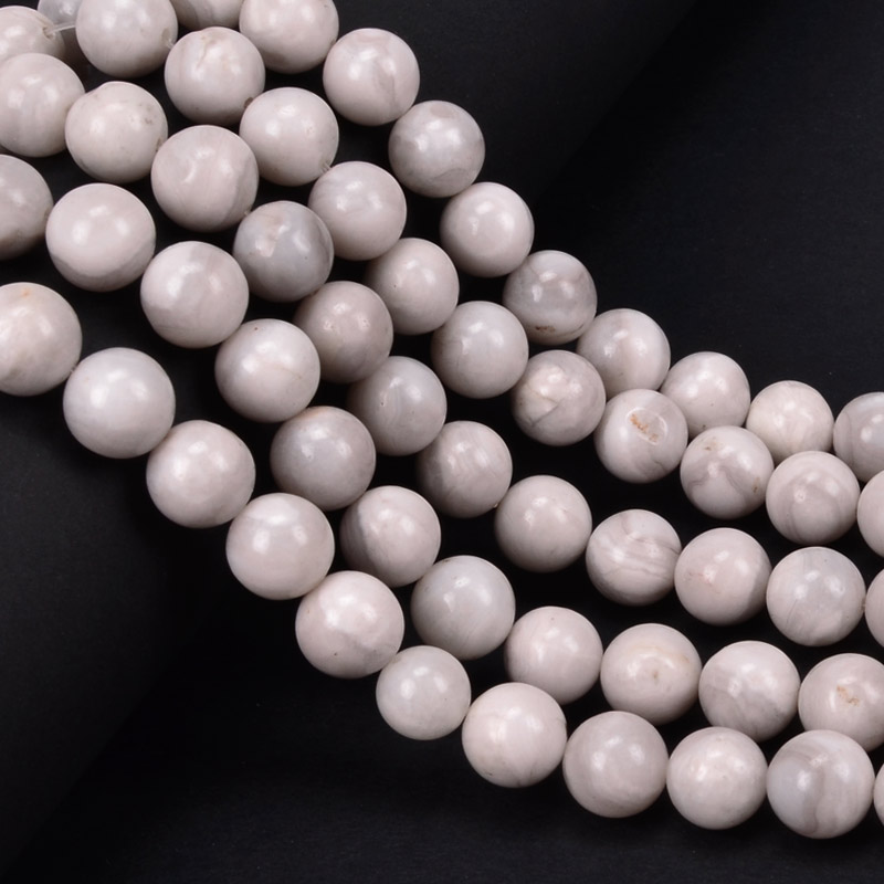 Бусины Агат кружевной (Crazy Agate), Натур. камень, 10,5 мм, Круглые (BUS-051641)