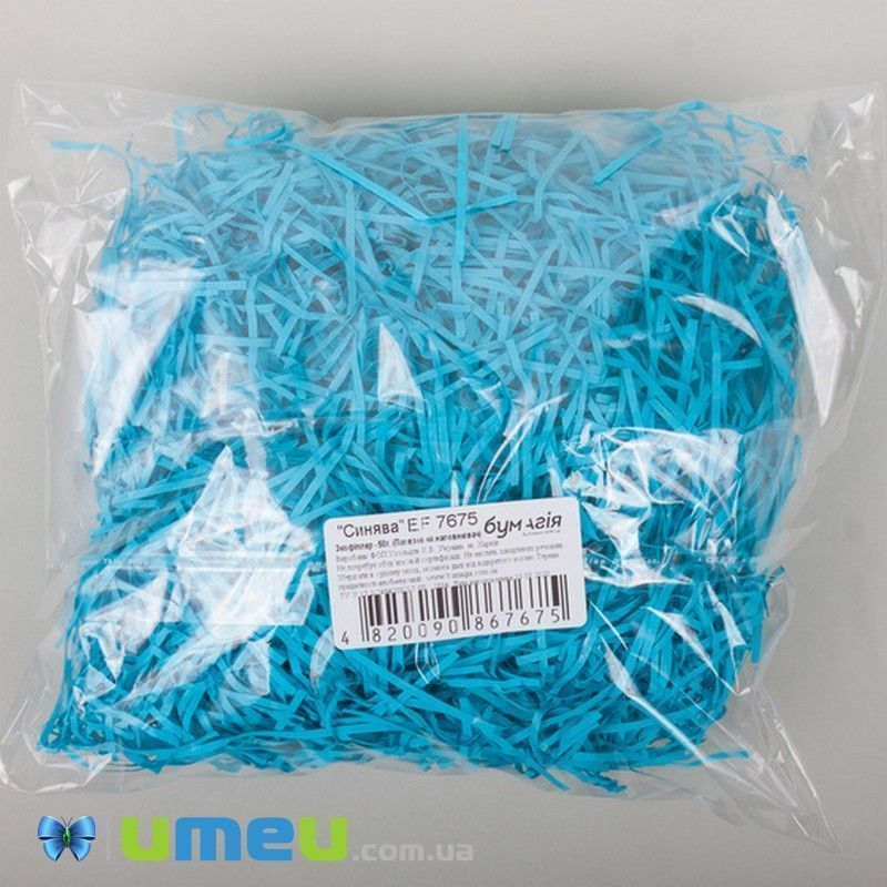 Экофиллер (бумажный наполнитель), Бирюзовый (DIF-044385)