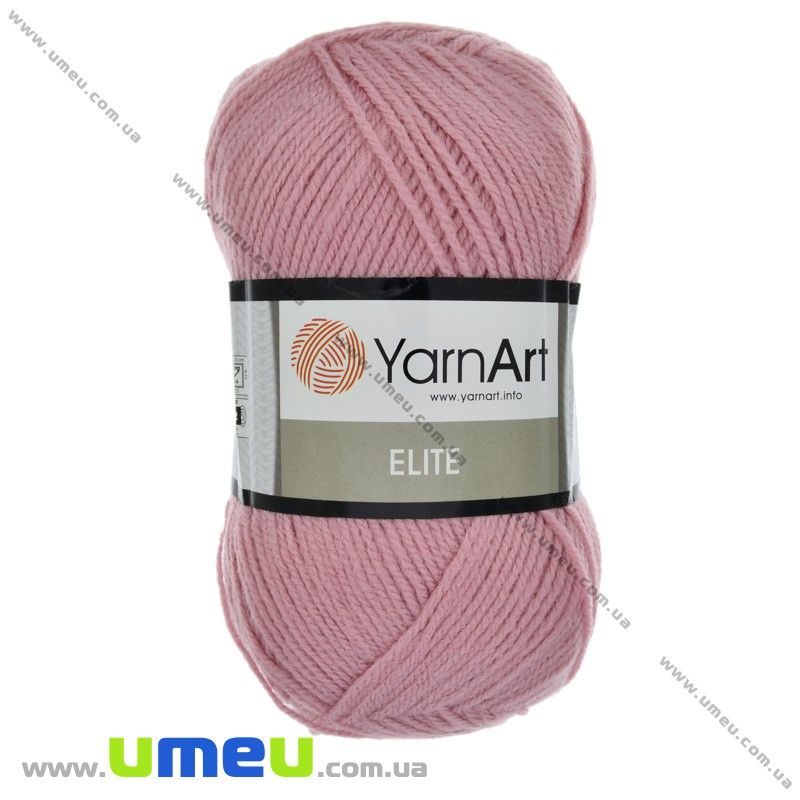 Пряжа YarnArt Elite 100 г, 300 м, Рожева 220 (YAR-029635)