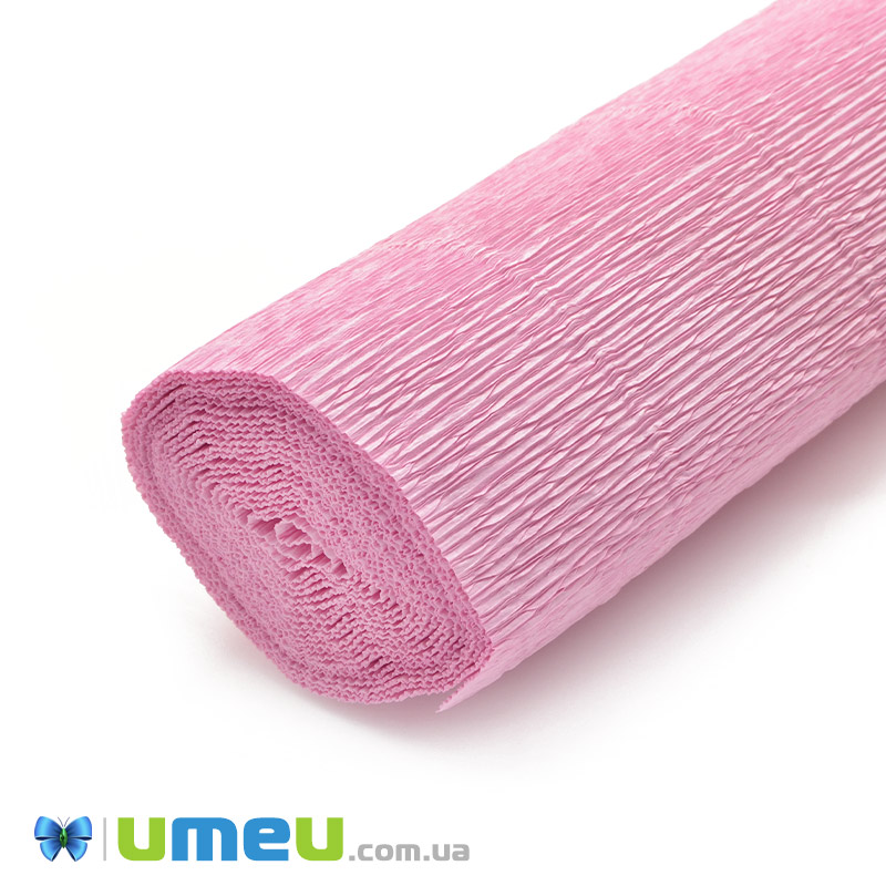 Гофрований папір Італія, Рожевий 20Е1, 180 г, 50х50 см (DIF-043248)