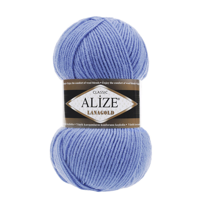 Пряжа Alize Lanagold 100 г, 240 м, Синяя светлая 40 (YAR-025343)