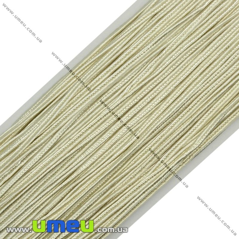 Сутажний шнур, 3 мм, Молочний (LEN-011039)