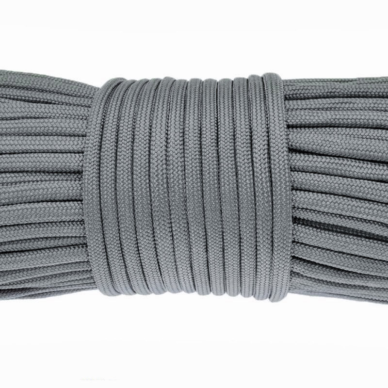 Шнур паракорд семижильный 4 мм, Серый (LEN-047066)