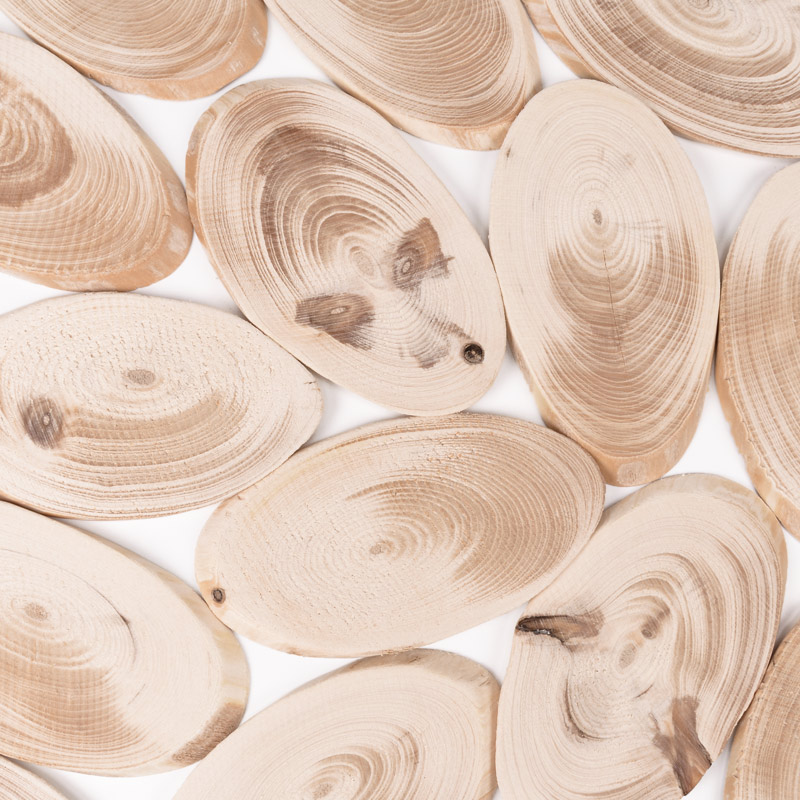 Зріз дерев'яний 95-100 мм, Овал, Ялинка (BUS-054811)