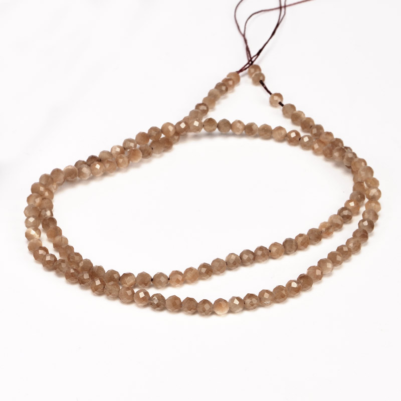 Бусины Кошачий глаз, Синт. камень, 3 мм, Горчичные, Круглые граненые (BUS-054294)