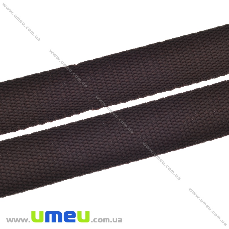 Лента ременная для рюкзаков (стропа), 25 мм, Коричневая (LEN-034375)