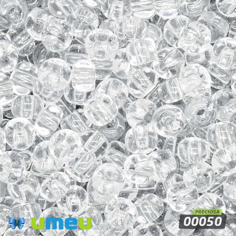 Бисер чешский 2/0, №00050, Прозрачный (BIS-044904)