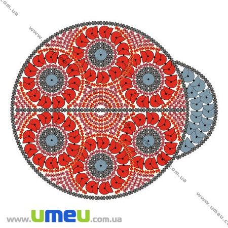 Водорозчинний флізелін VDV ФІ-01, 12х10 см, Божа корівка (SXM-024497)