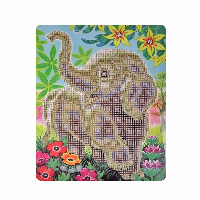 Набор алмазной живописи на картоне 25х21 см, Веселый слоненок (SXM-056383)