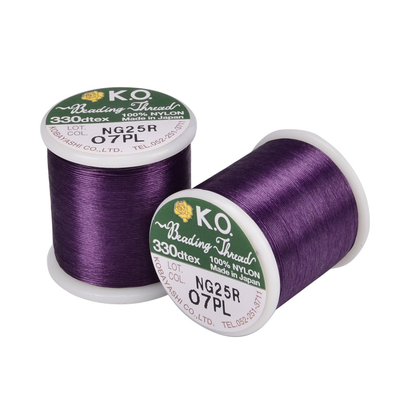 Нитка для бісеру KO 07, Фіолетова, 50 м (MUL-053167)