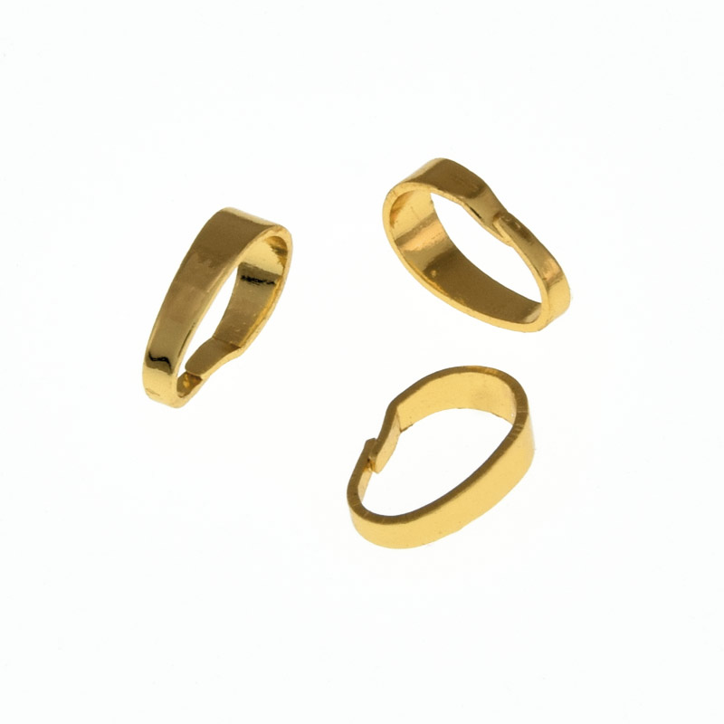 Тримачі для кулона, 7х2 мм, Латунь з покриттям 18 kt (OSN-058522)