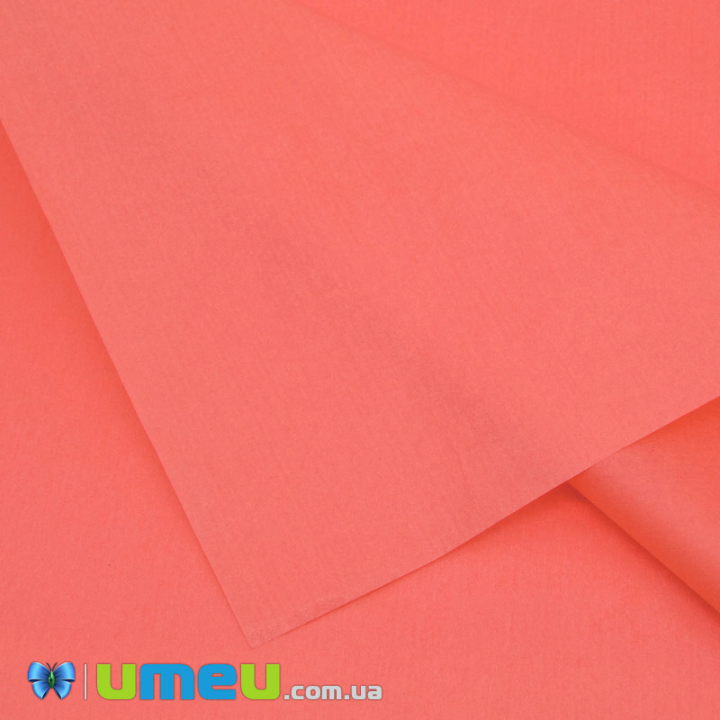 Бумага тишью, Коралловая, 65х50 см (UPK-040868)