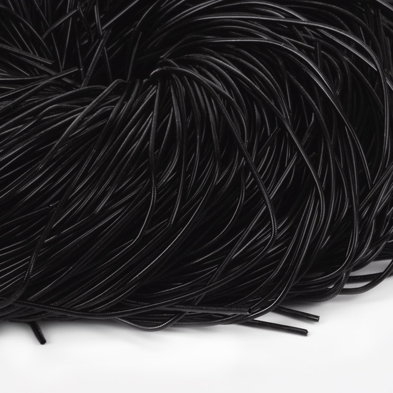 Канітель гладка 1 мм, Чорна (KNT-051299)