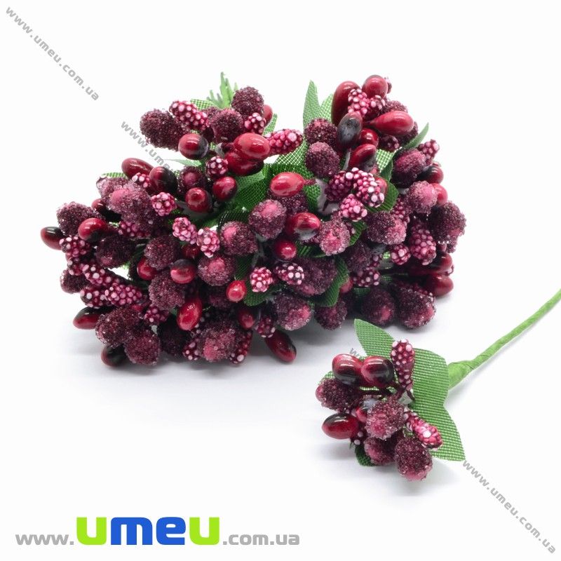 Тычинки на проволоке, Бордовые (DIF-015433)