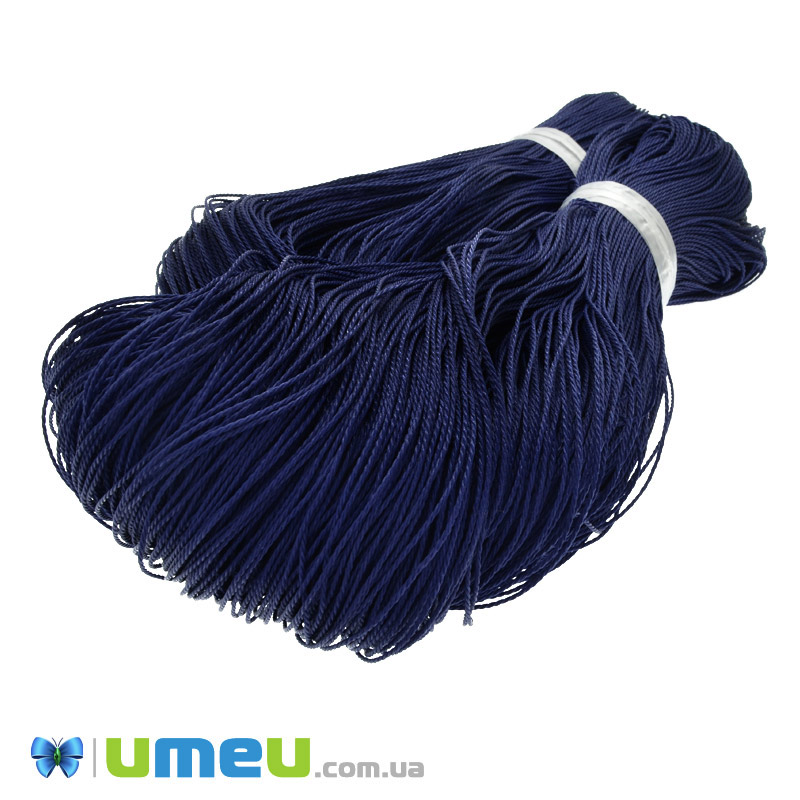 Поліестеровий шнур кручений, 1 мм, Синій(LEN-047438)
