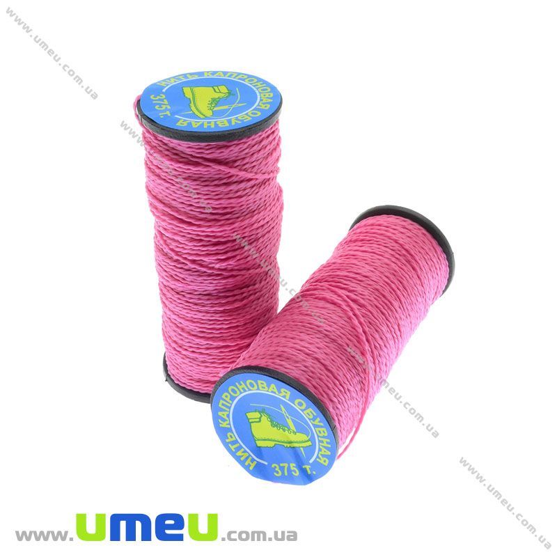 Нитка капронова (взуттєва) 375 т, Малинова, 20 м (MUL-013966)