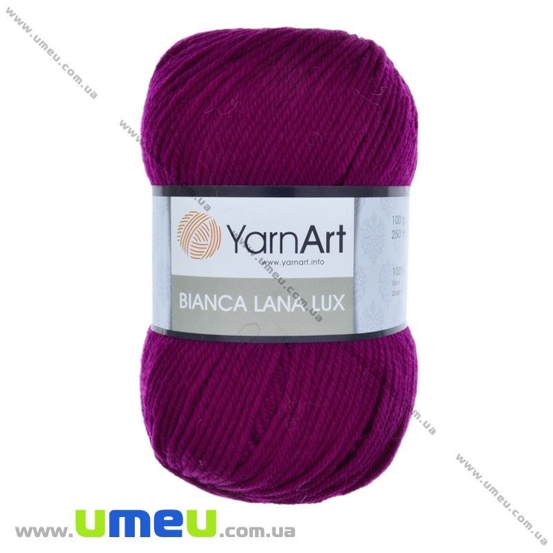 Пряжа YarnArt Bianca Lana Lux 100 г, 250 м, Малиновая 853 (YAR-029645)