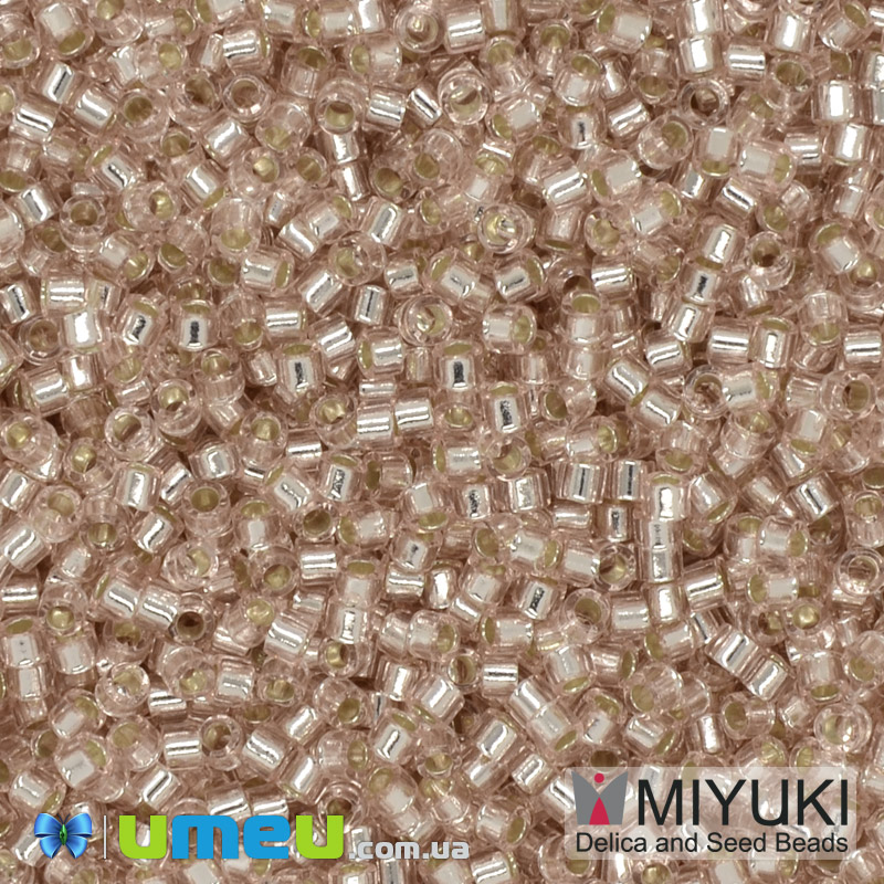 Бісер японський Miyuki Delica 11/0 DB1203, Рожево-бежевий (BIS-039970)