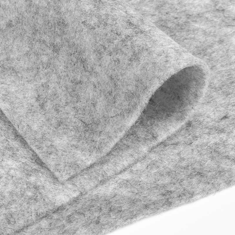 Фетр мягкий 1,3 мм, 30х30 см, Серый меланжевый (FLT-056675)