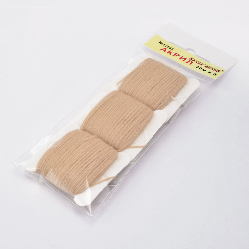 Акрилові нитки, №12193, Бежеві (MUL-058891)