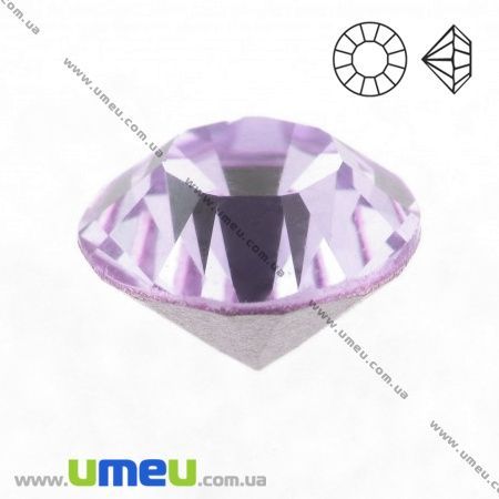 Стрази скляні конусні SS10 (2,8 мм), Бузкові (STR-018795)