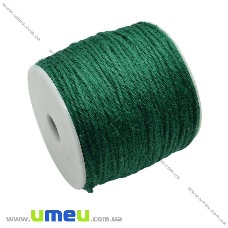 Шпагат пеньковый, Зеленый, 2 мм (LEN-004633)