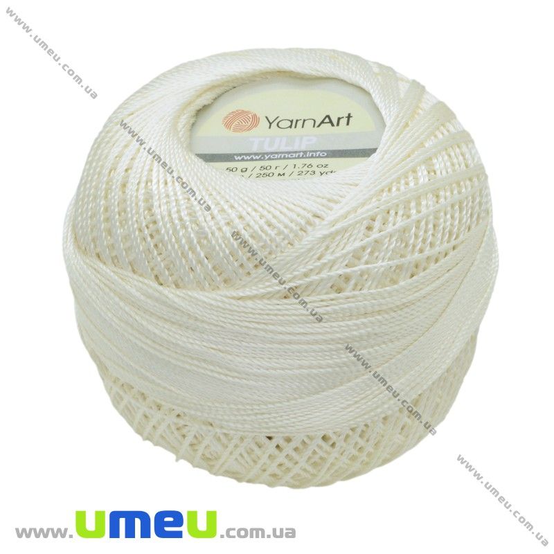 Пряжа YarnArt Tulip 50 г, 250 м, Кремова 402 (YAR-025039)