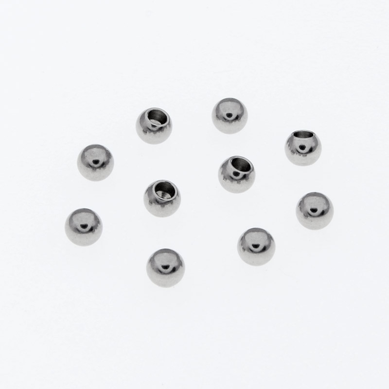 Заглушки торцевые из нержавеющей стали, 3 мм, Темное серебро (STL-055918)